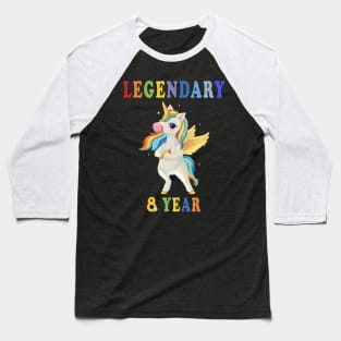 8th birthday unicorn Baseball T-Shirt